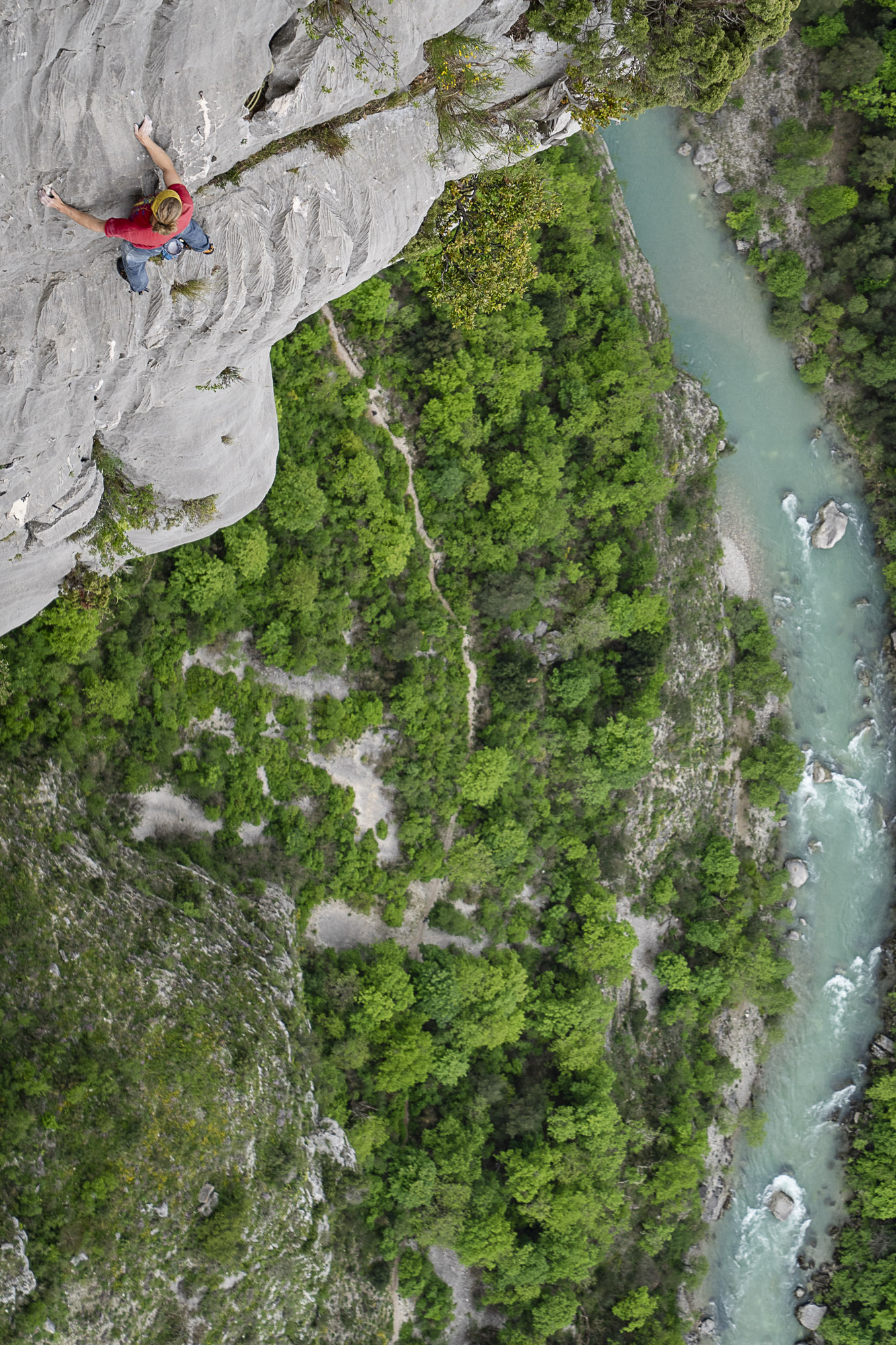 Mich Kemeter free solo in Solanuts - Verdon